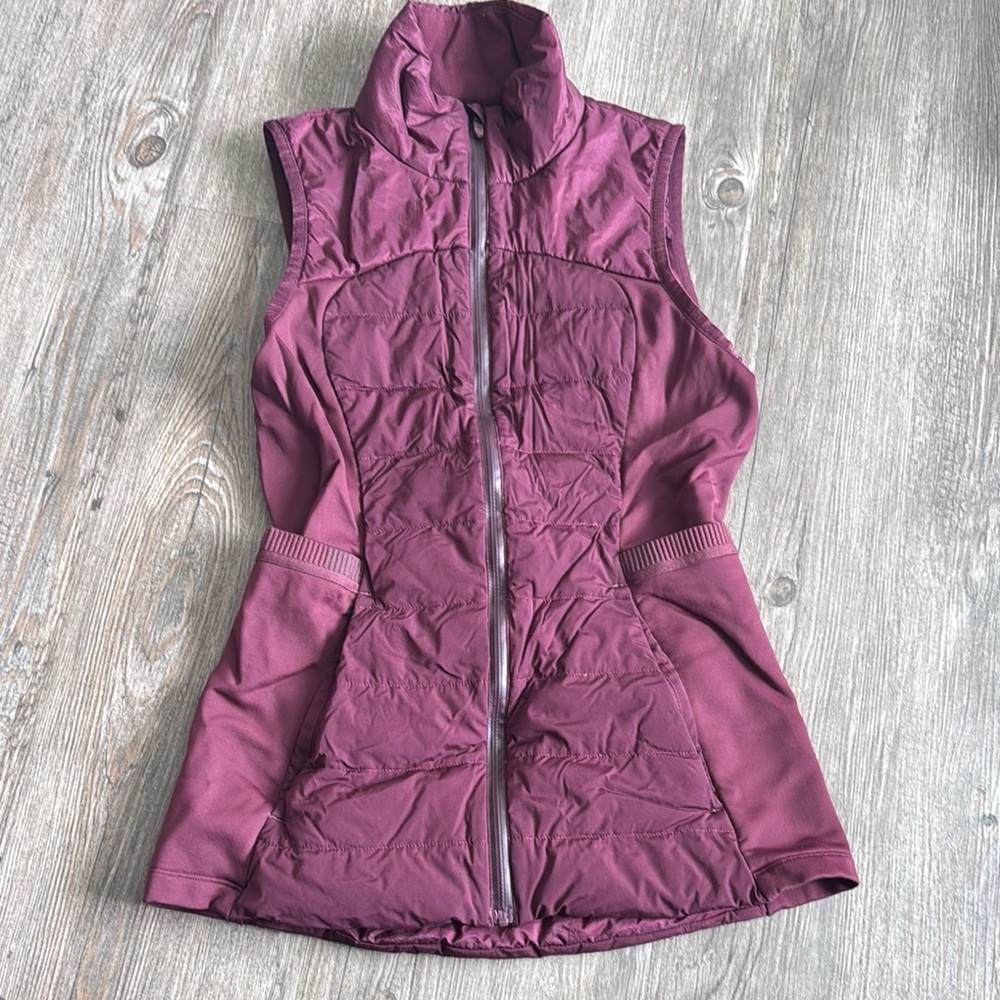 Lululemon Athletica Purple Quilted Puffer Vest